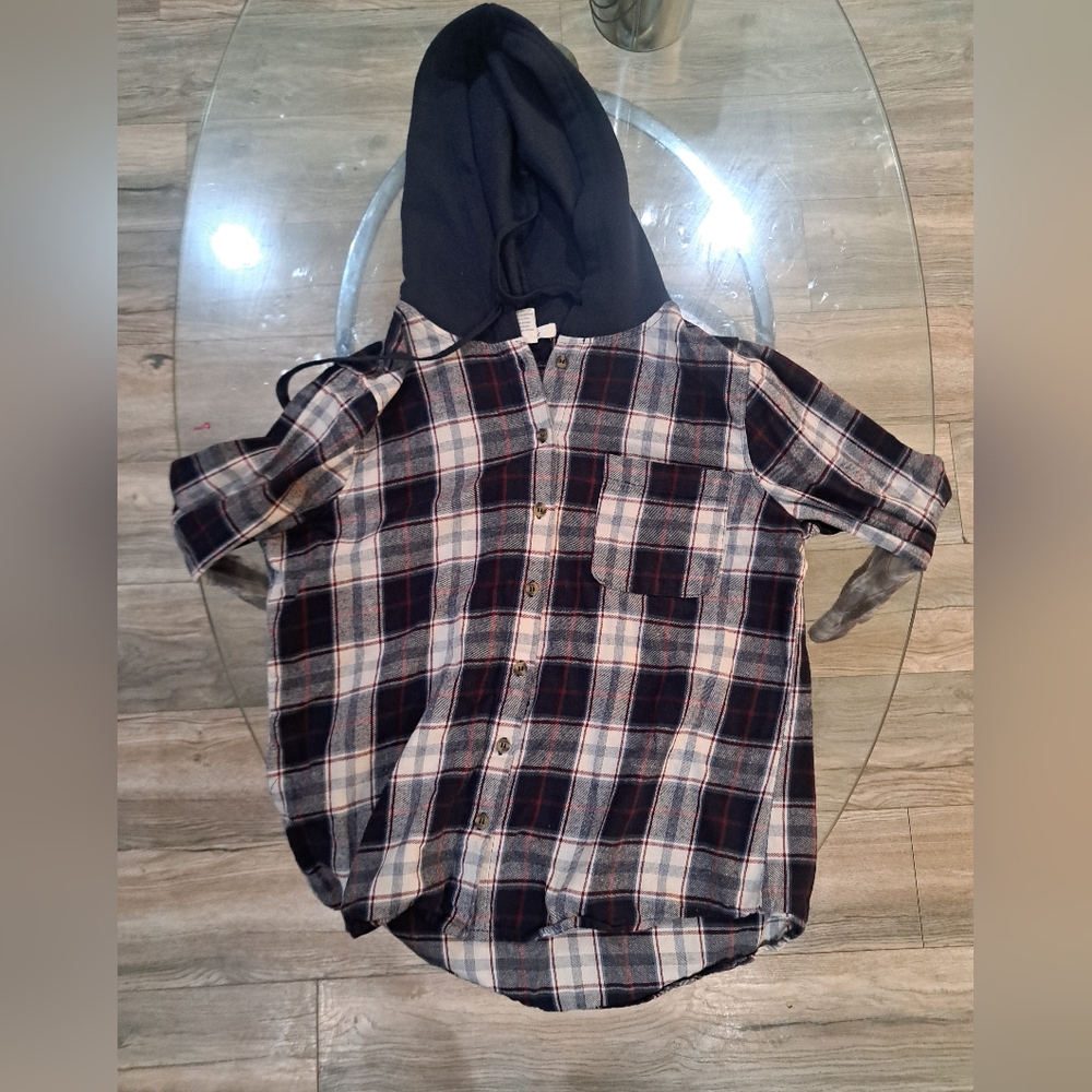 Hoodie flannel